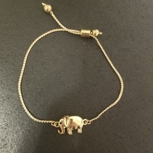 Gold elephant bracelet from Charming Charlie